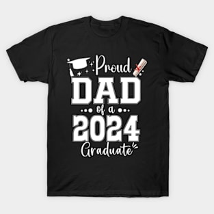 Proud Dad Of An Awesome 2024 Graduate Dad T-Shirt